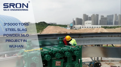 (4) 3*5000 Tons Steel Slag Powder Silo Project in Wuhan