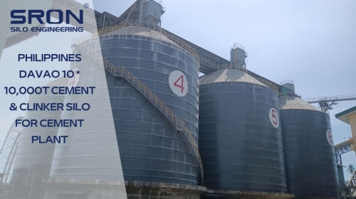Philippines Davao 10 × 10,000t Cement & Clinker Silo for Cement Plant