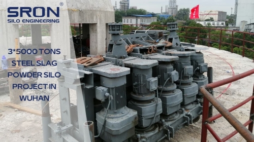 (2) 3*5000 Tons Steel Slag Powder Silo Project in Wuhan-Silo equipment